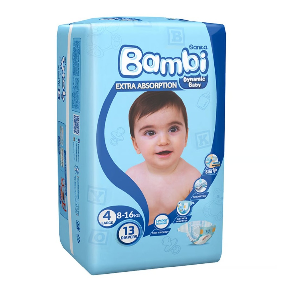 * Sanita Bambi Regular Large (4), 13's