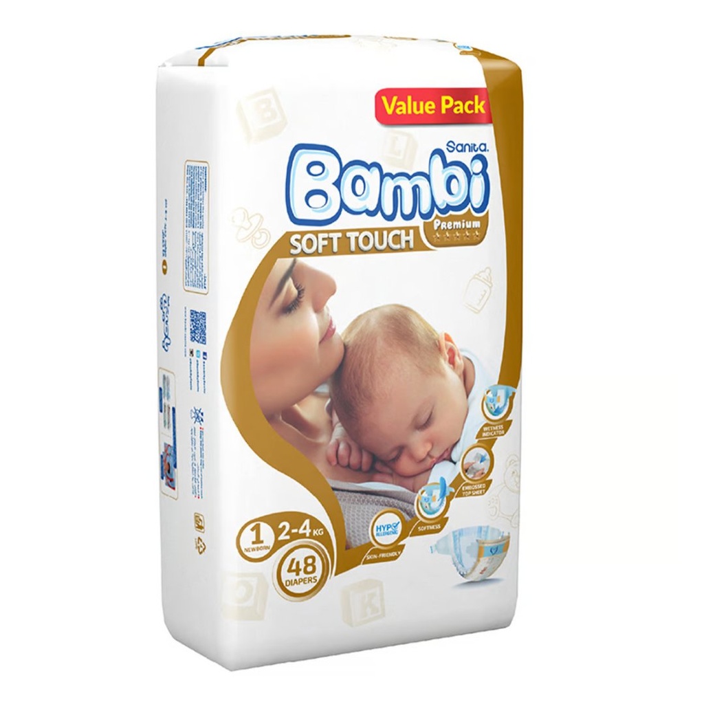 * Sanita Bambi Value Pack New Born (1), 48's