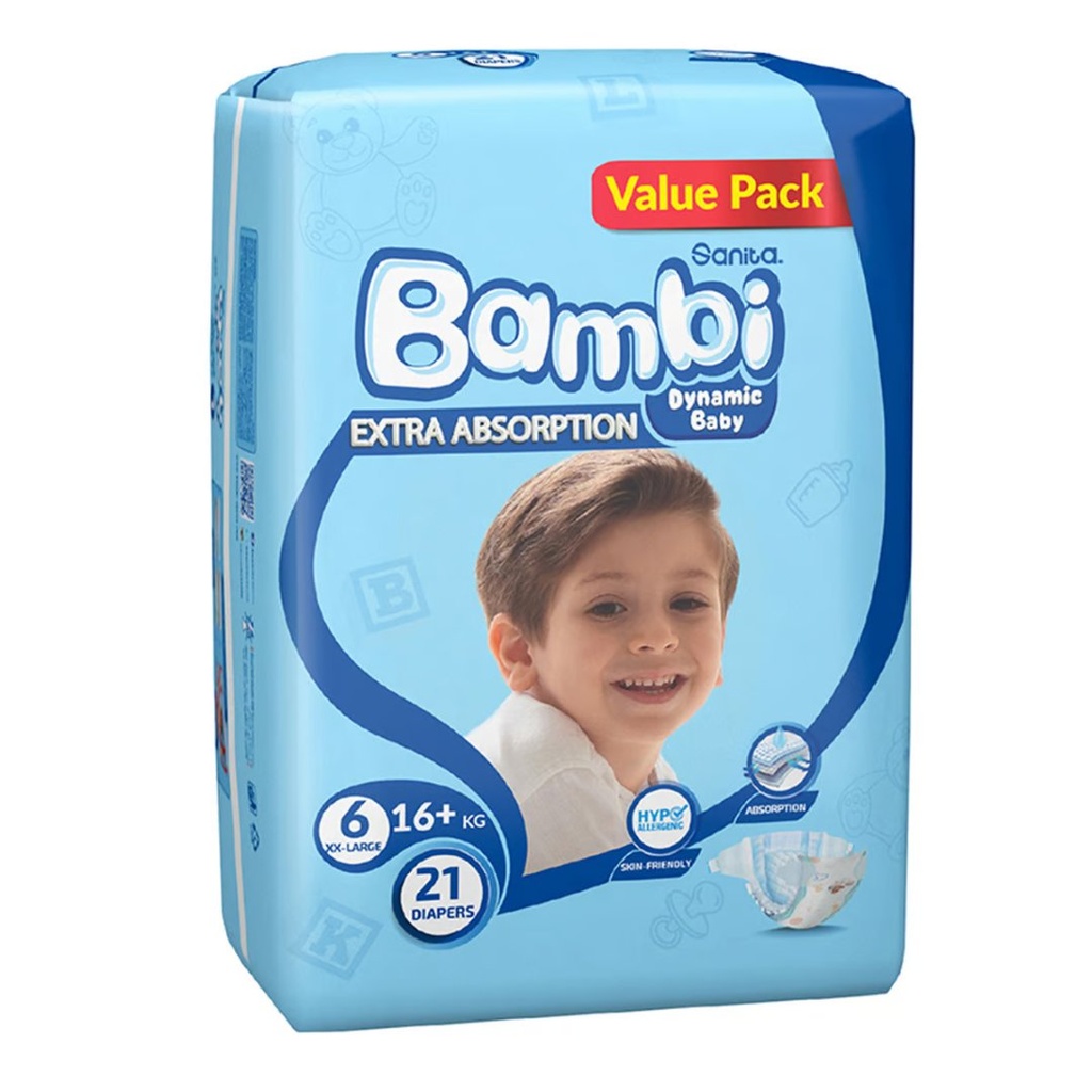 * Sanita Bambi Value Pack XXL (6), 21's