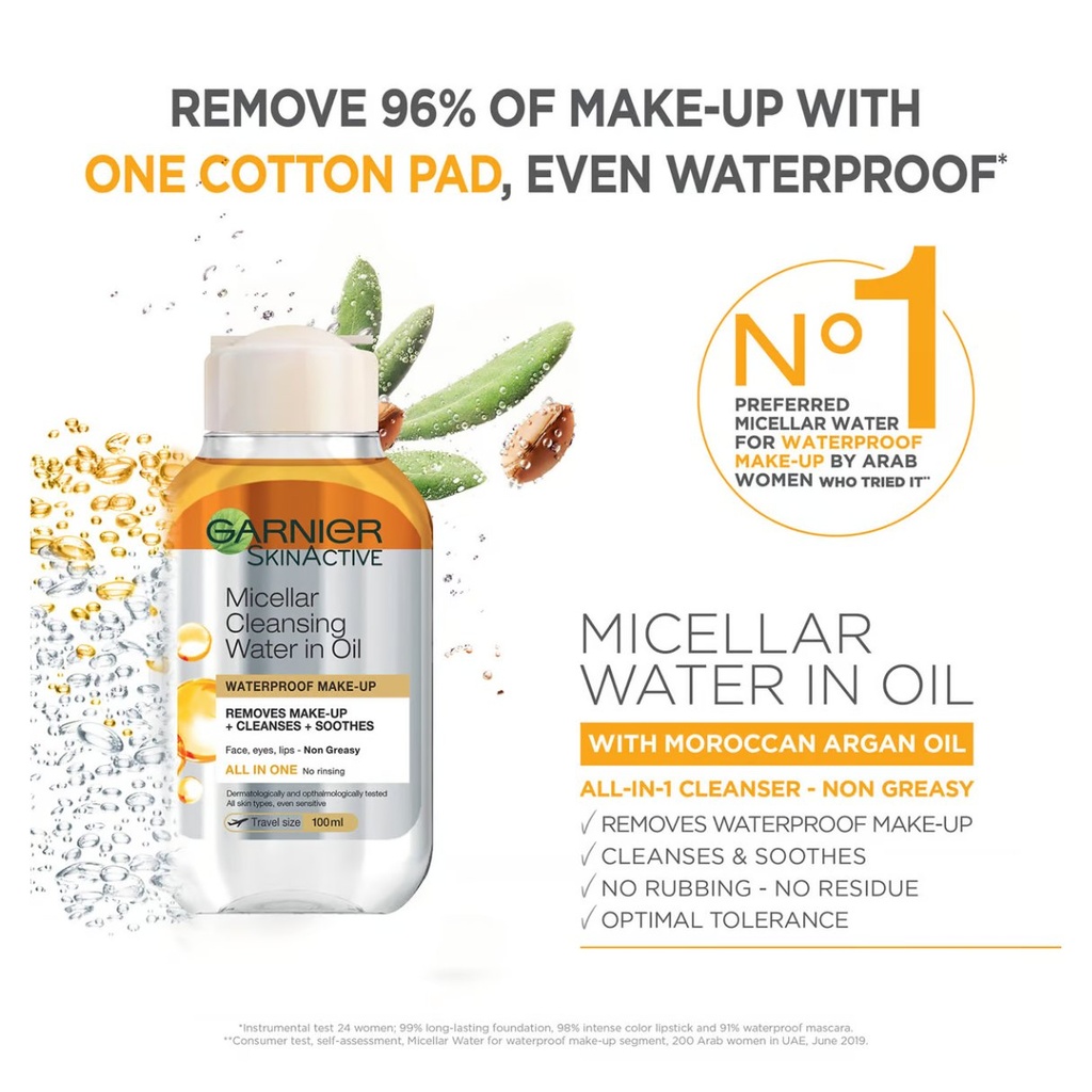 * GARNIER S.ACT MICELLAR WATER OIL 100ML