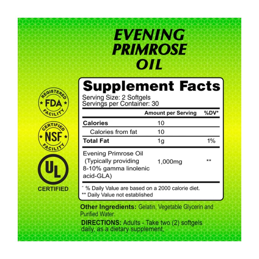 * Alfa Evening Primrose Oil Softgel, 60's