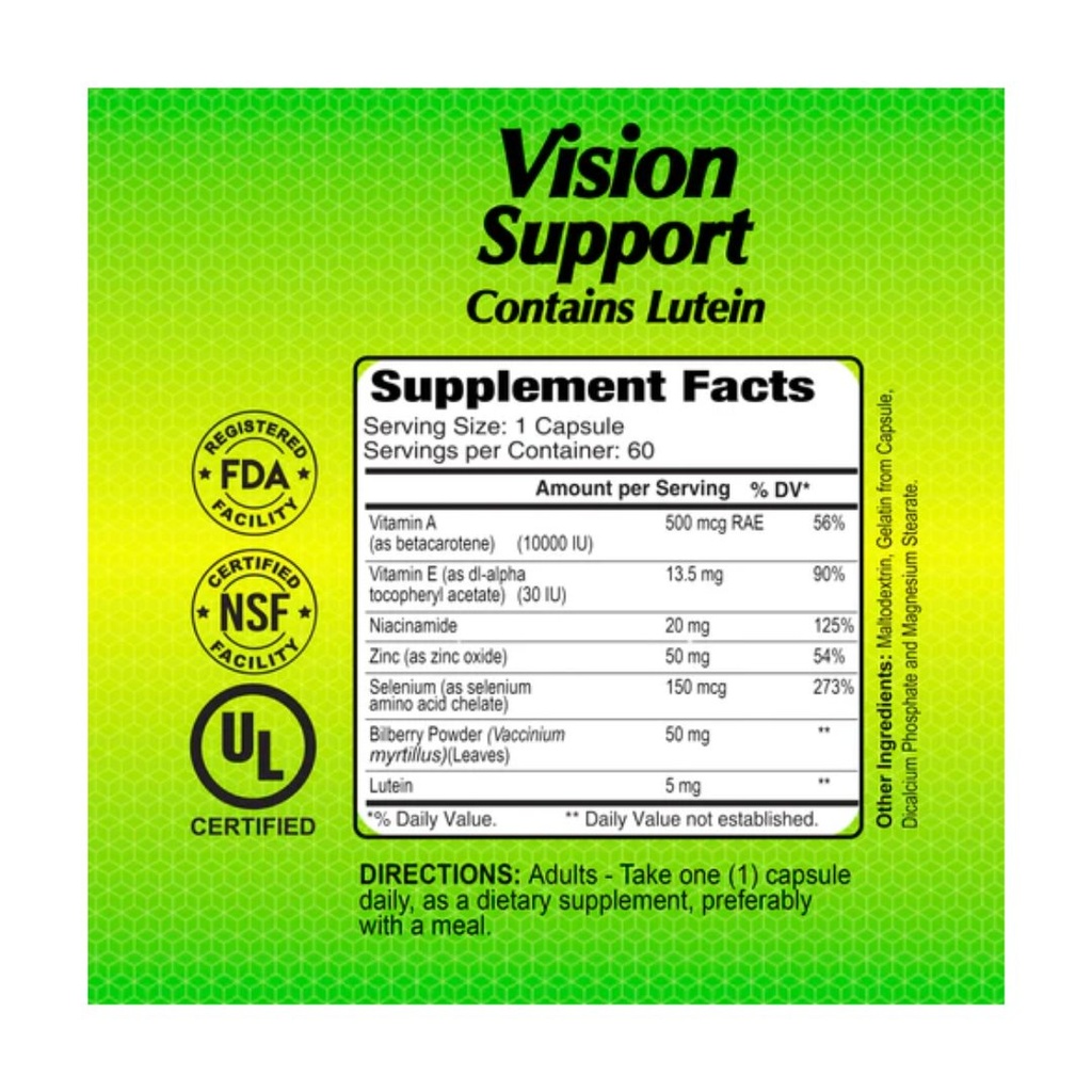 * Alfa Vision Support Capsules, 60's
