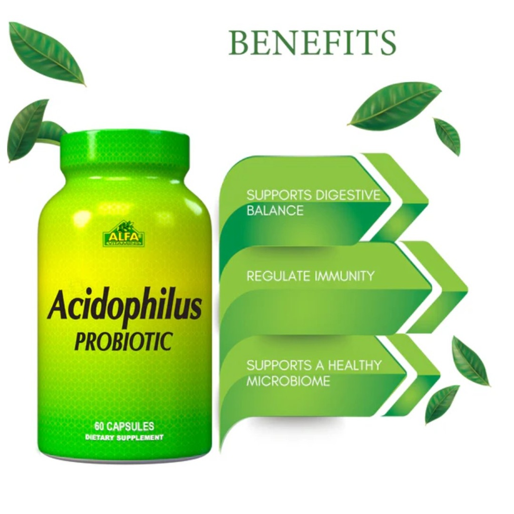 * Alfa Acidophilus Probiotic Capsules, 60's