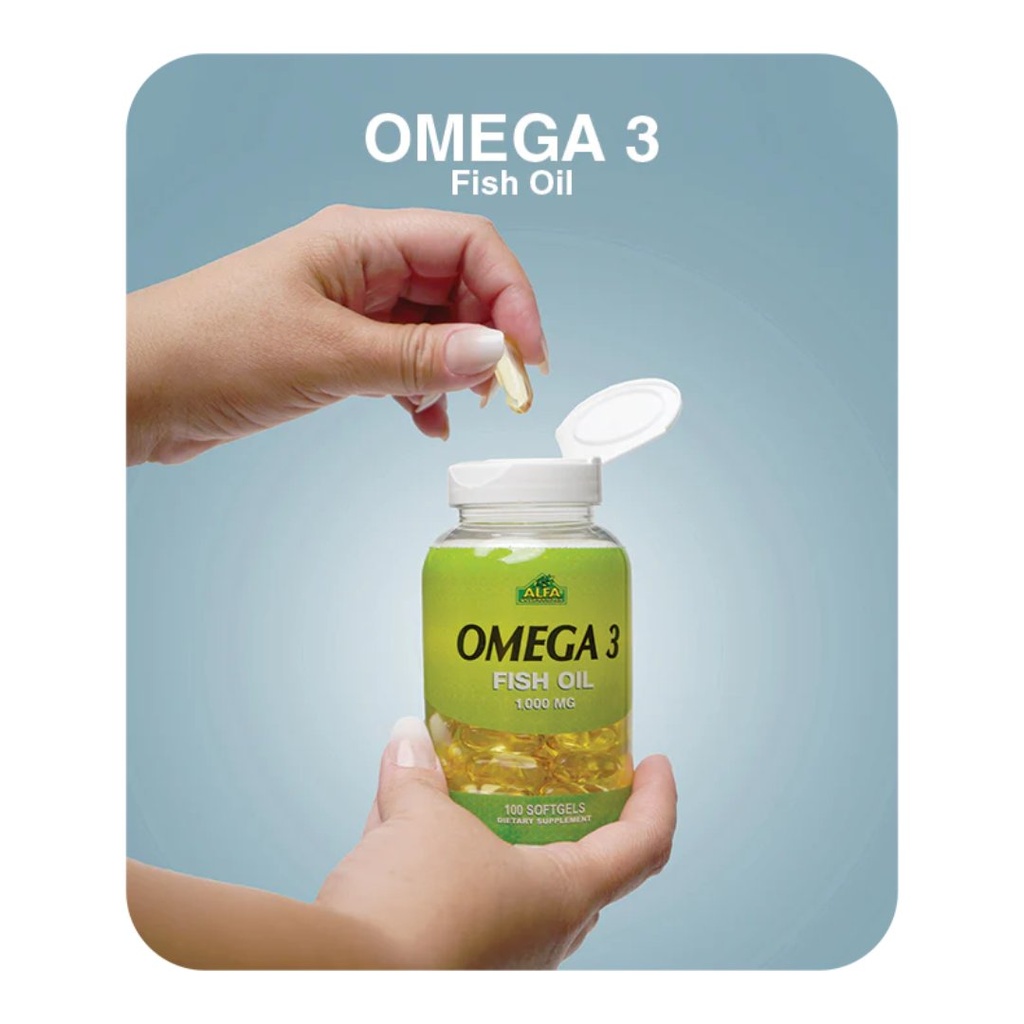 * Alfa Omega Fish Oil 1000mg Softgel 100's