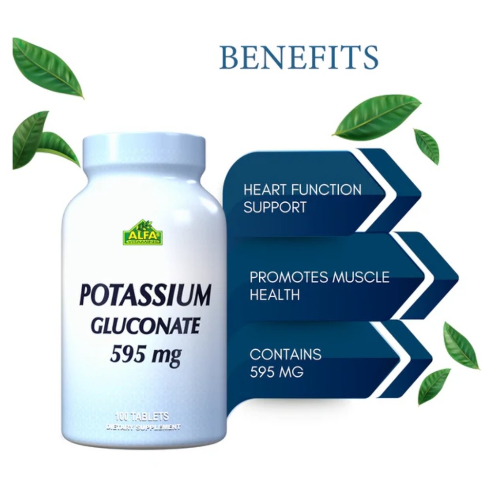 * Alfa Potassium Gluconate 595 Mg, 100's