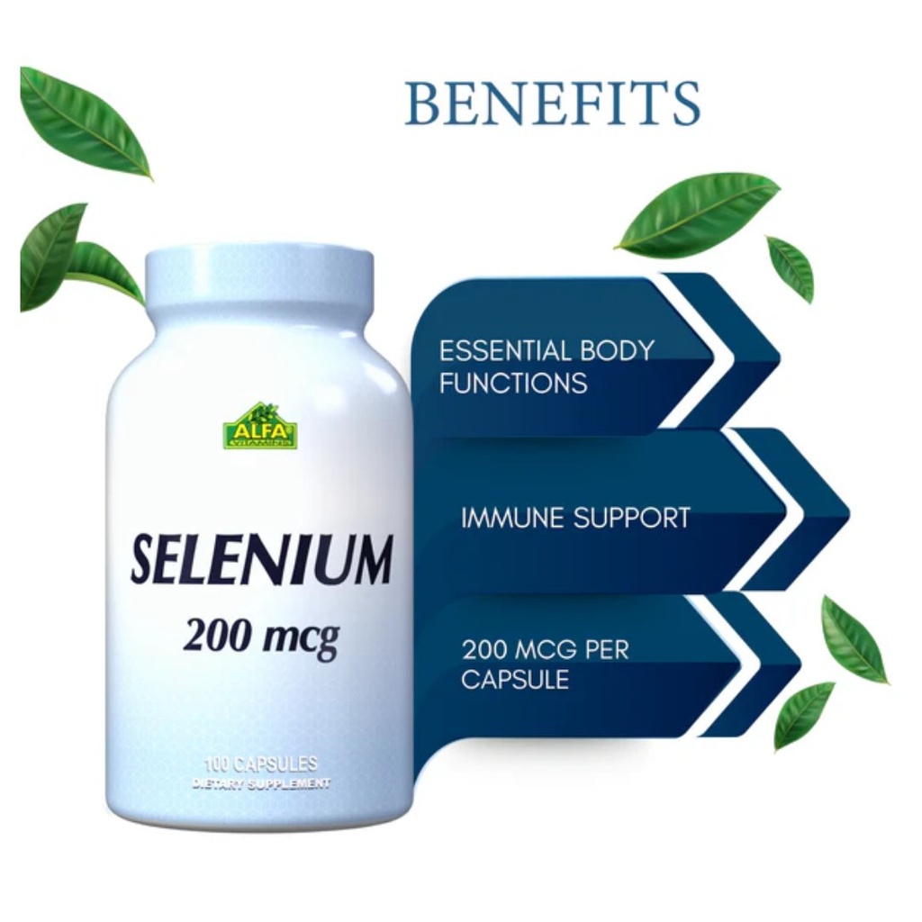 *Alfa Selenium 200mcg Capsules, 100's