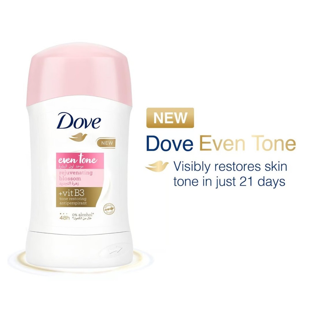 * Dove Deodorant Even Tone Blossom Stick, 40g