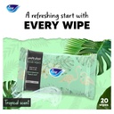 * Fine Fresh Wipes - Tropical, 20's - (2+2) Free