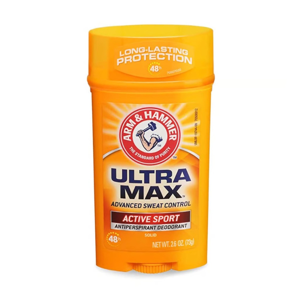 * Arm & Hammer Ultra Max Deodorant Active Sport Solid Wide, 73g