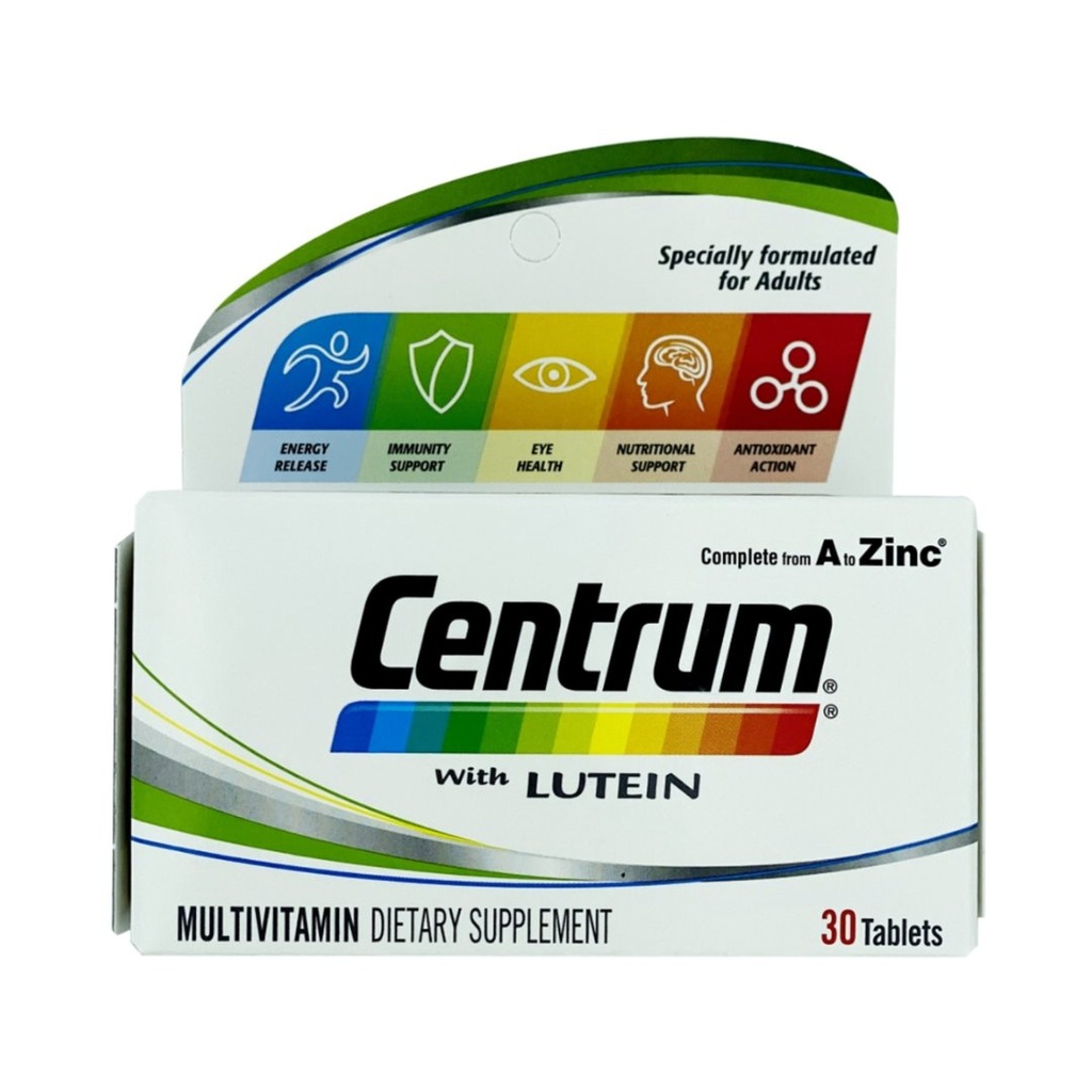 * Centrum With Lutein Tablets, 30's