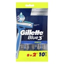 * Gillette Blue3 Simple Razors, (8+2) Free