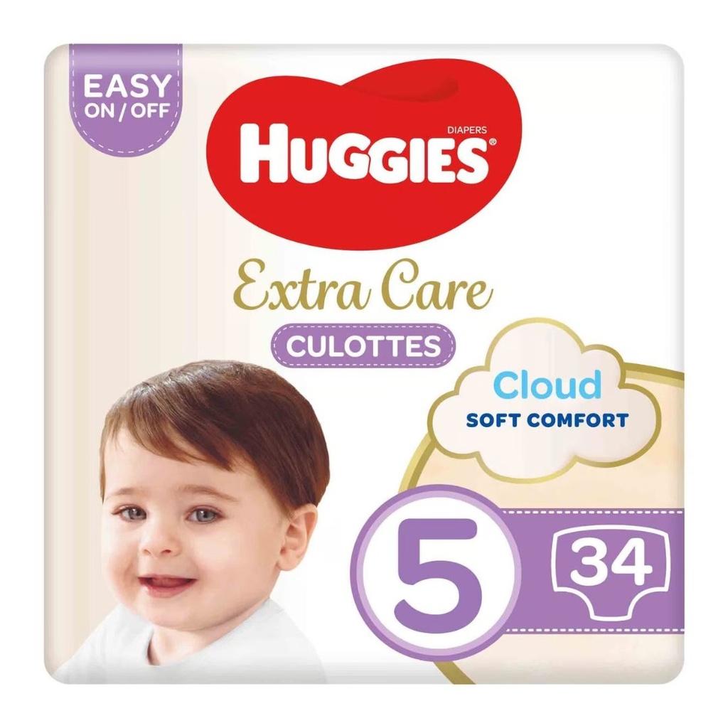 * Huggies Extra Care Pants Size 5, 34's