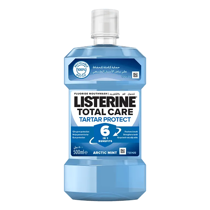 Listerine Total Care Tartar Protect Mouthwash, 500ml