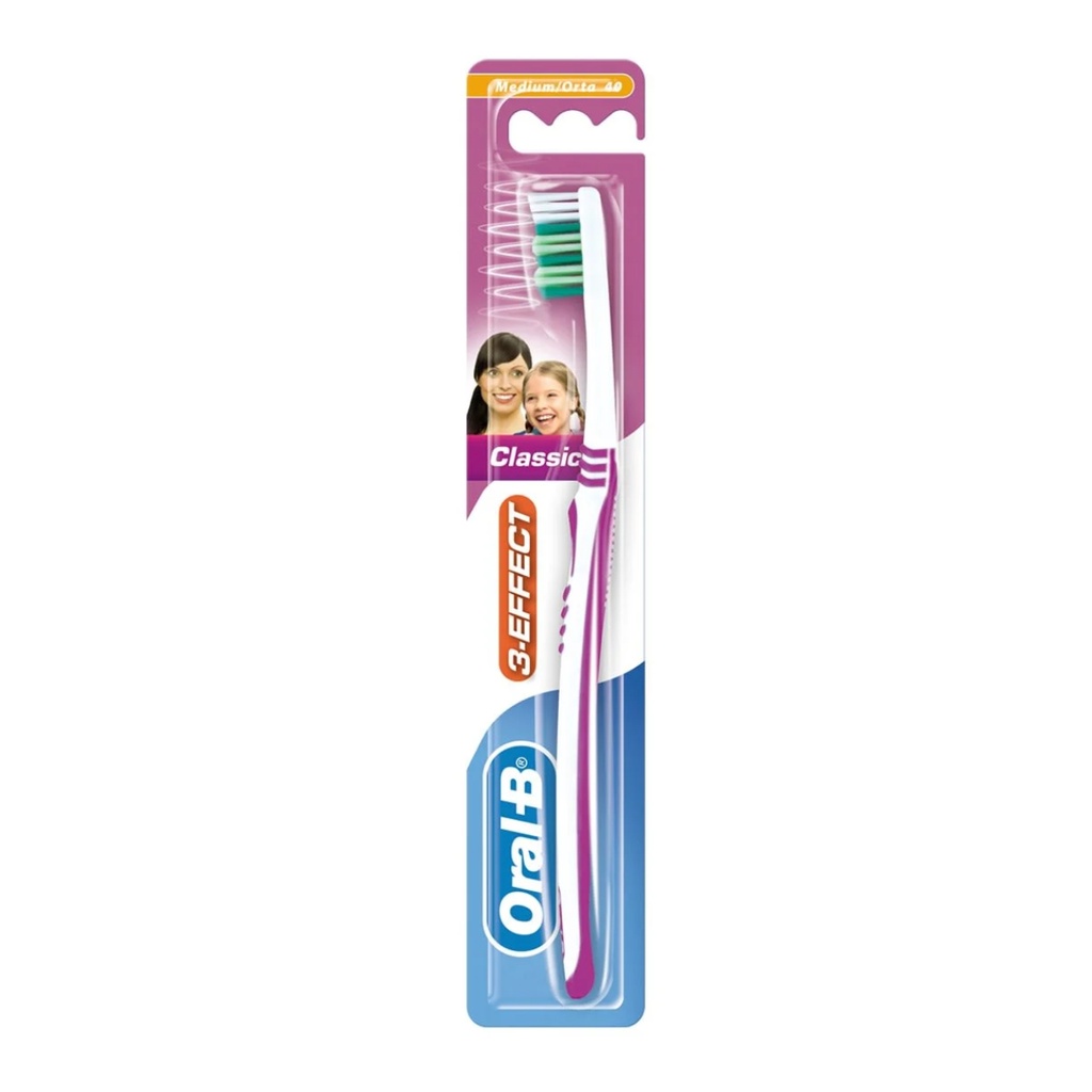 * Oral B 3 Effect Classic Medium Toothbrush 