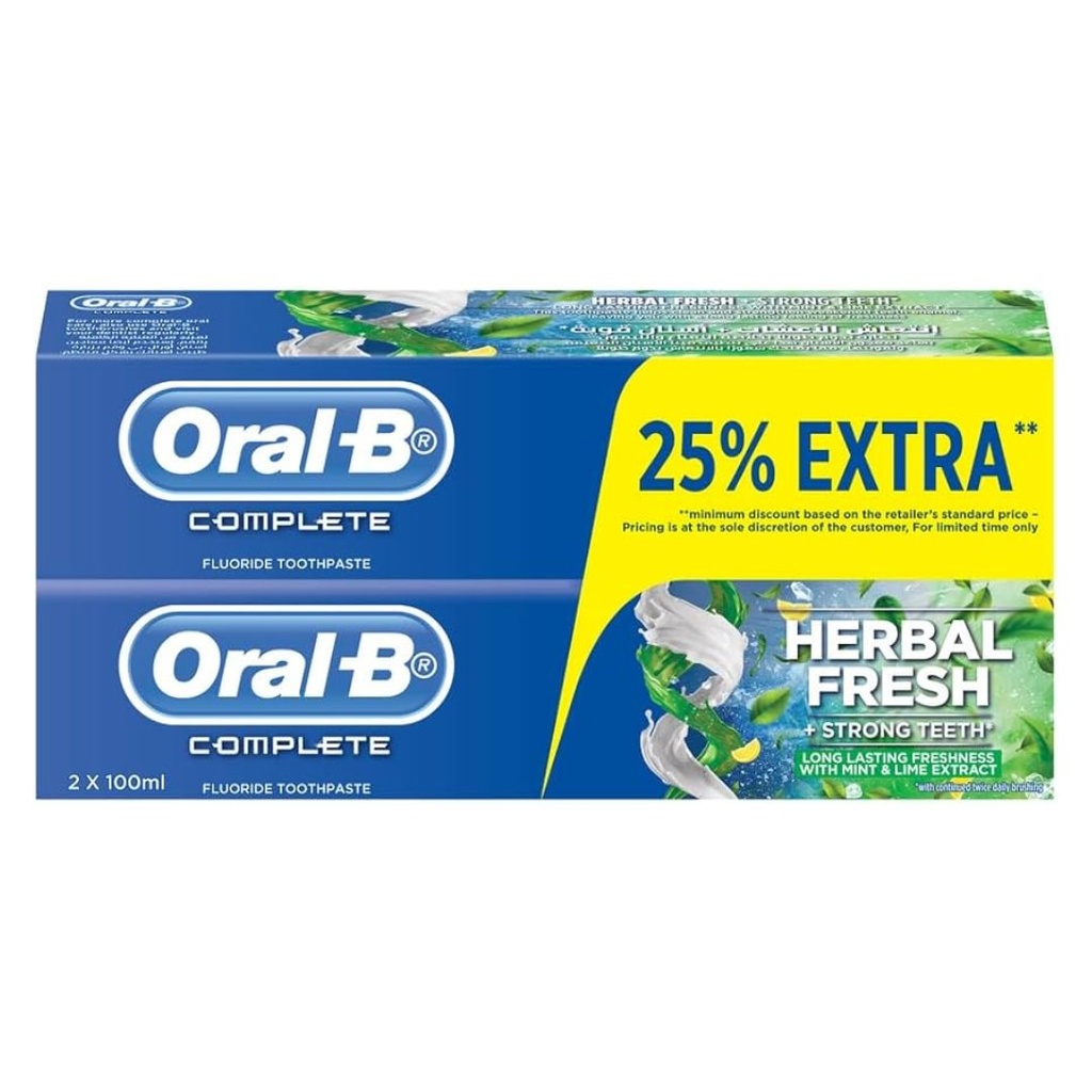 * Oral B Complete White Toothpaste, (2x100ml) - OFFER