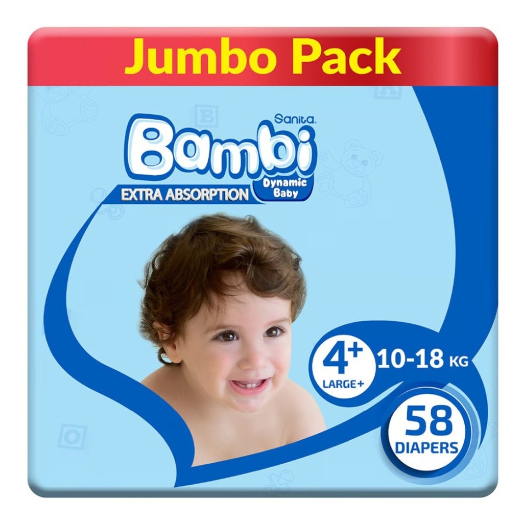 * Sanita Bambi Size 4+ (L+), 58's