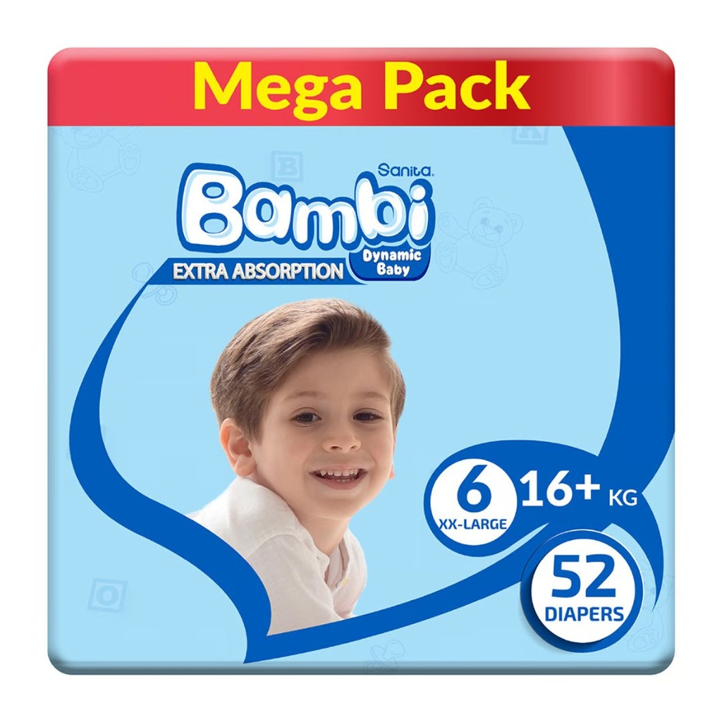 * Sanita Bambi Size 6 (XXL), 52's
