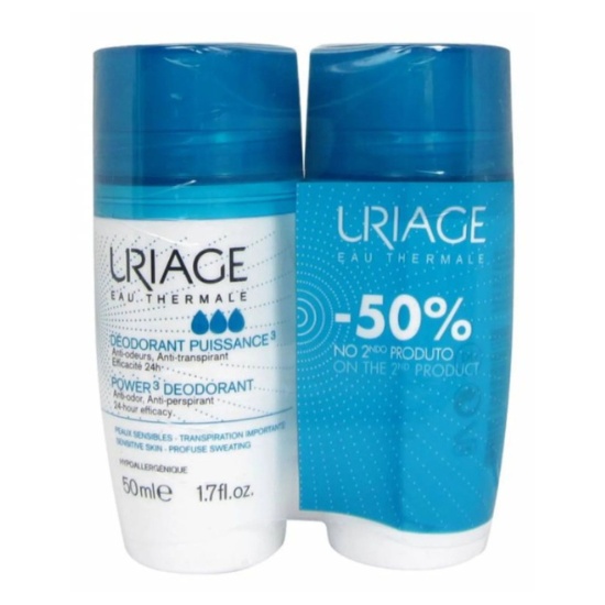 * Uriage Power 3 Roll On Deodorant, 2x50ml - OFFER