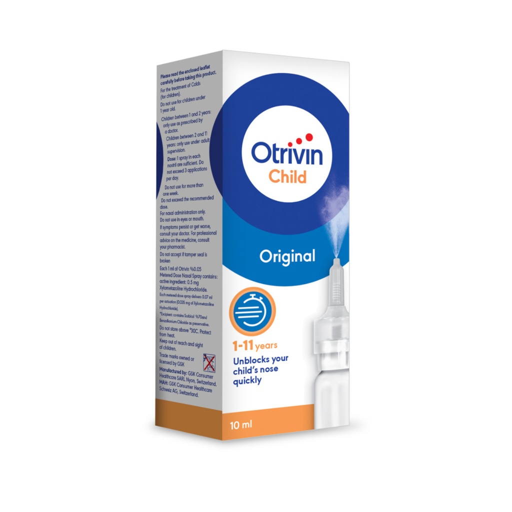 Otrivin Child Nasal Spray 0.05%, 10ml
