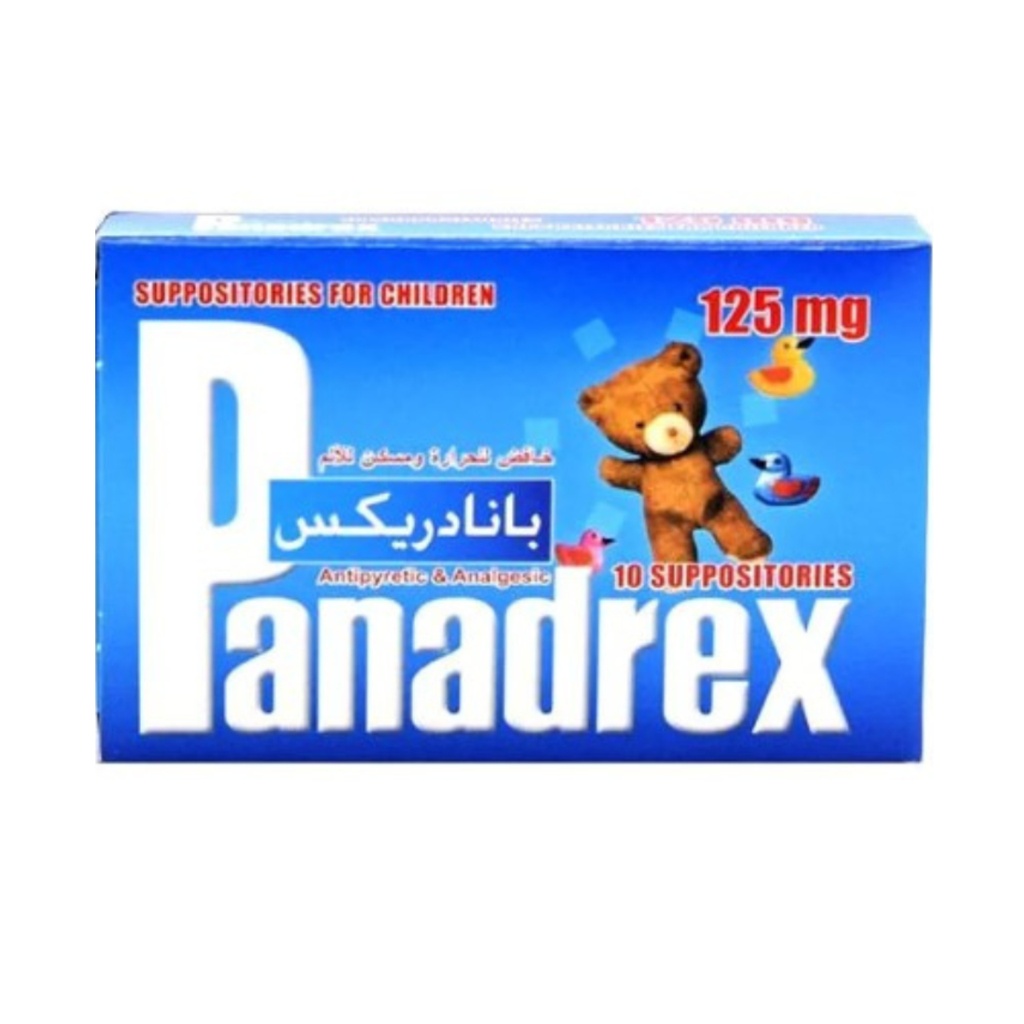 Panadrex 125mg Suppositories, 10's