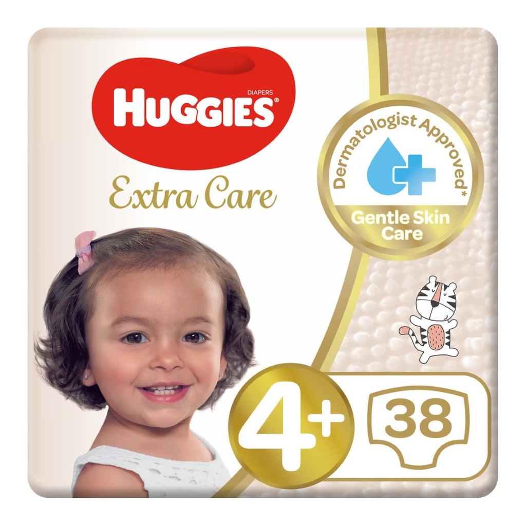 Huggies Extra Care Size 4+, 38's