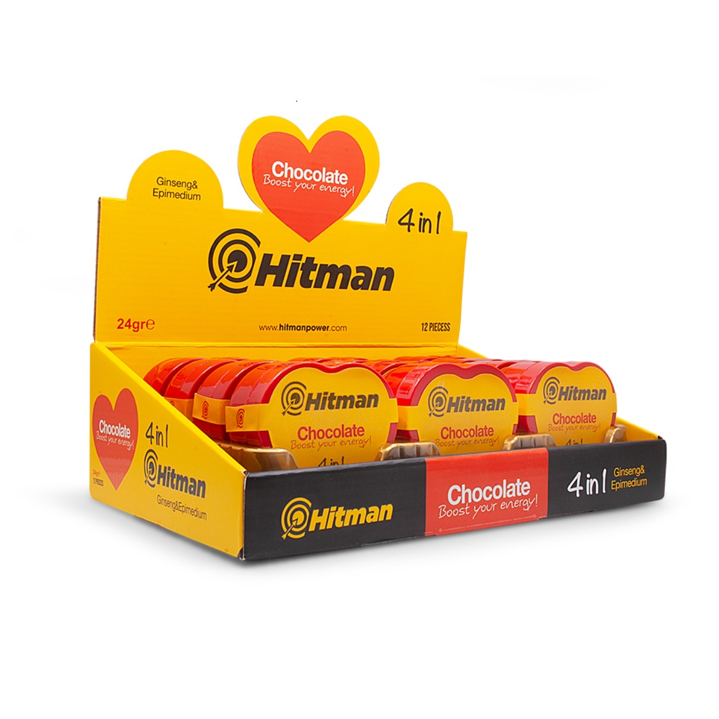* Hitman Chocolate Boost Energy Bar, 24g - New