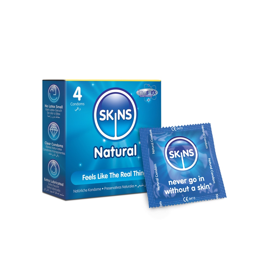Skins Natural Condoms, 4's
