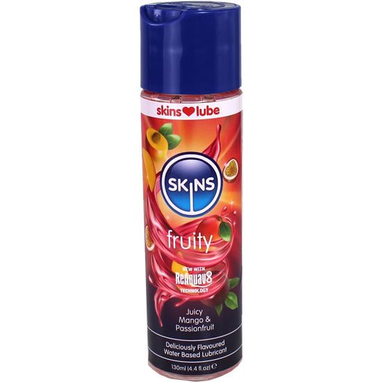 Skins Mango & Passionfruit Water Based Lubricant Gel, 130ml
