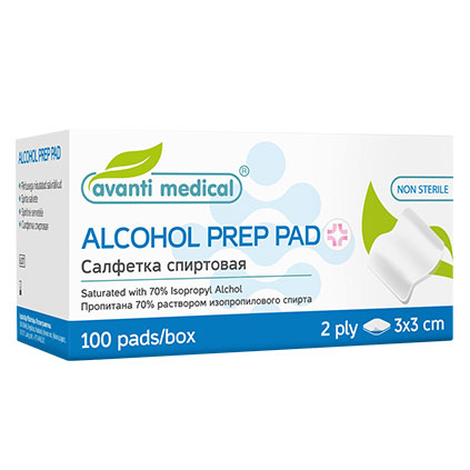 Avanti Medical Alcohol Swab, 100's