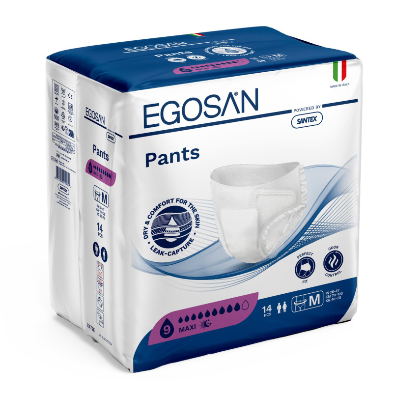 Egosan Dry Comfort Pants Maxi Medium, 14's - (9) Drops 