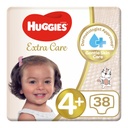 Huggies Extra Care Size 4+, 38's