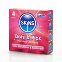 Skins Dots & Ribs Condoms, 4's