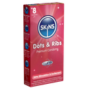 Skins Dots & Ribs Condoms, 8's