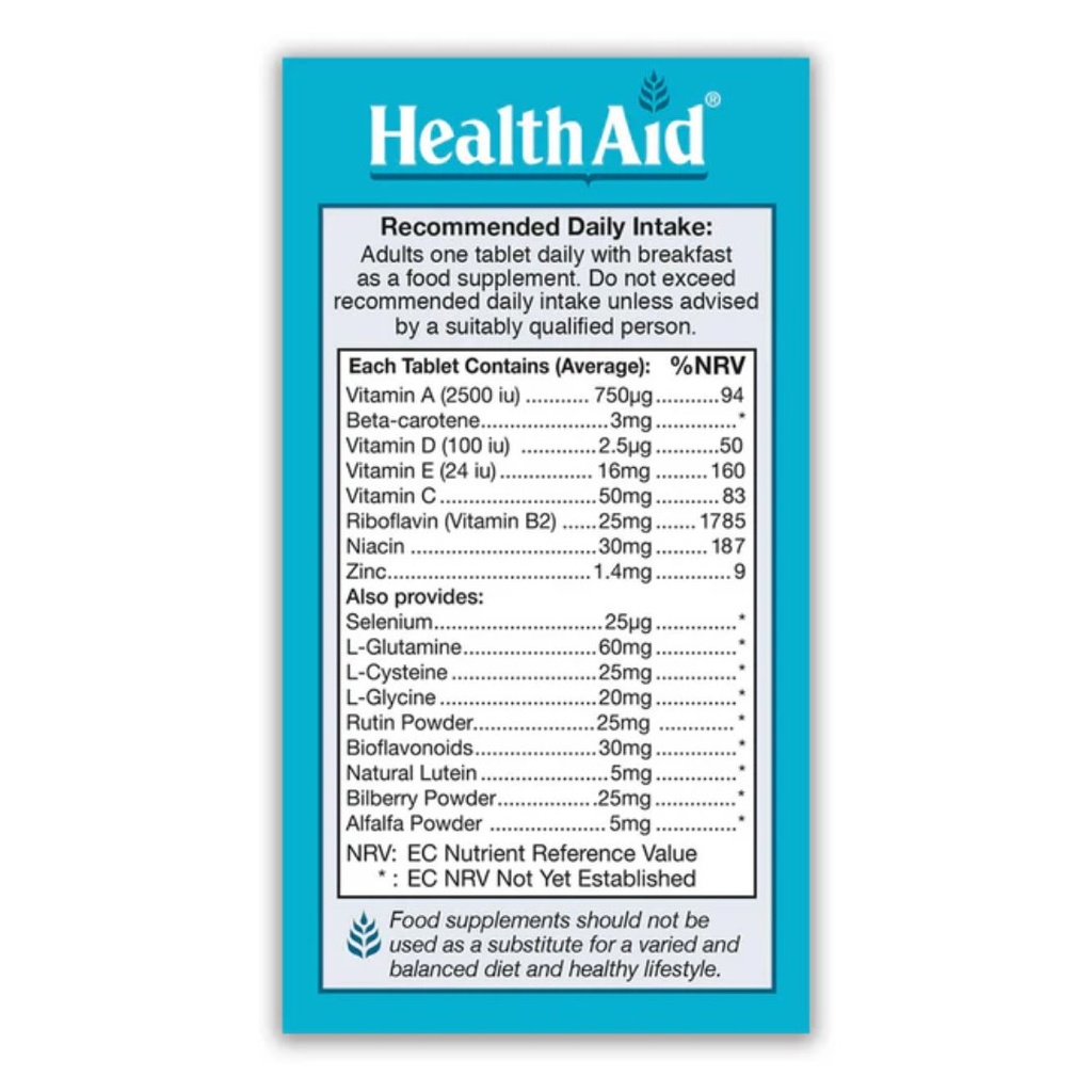 * Health Aid Eye-Vit Tablets, 30's
