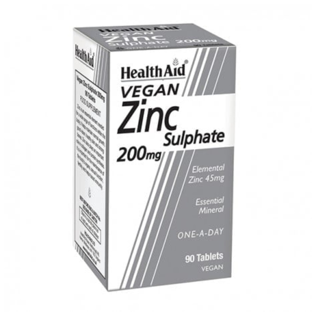 HealthAid Zinc Sulphate 200mg Tablets, 90s