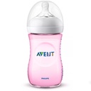 * Avent Natural Feeding Bottle Pink, 260ml