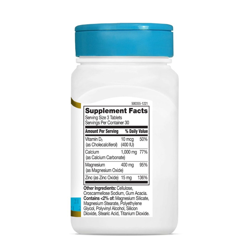 * T21C CAL MAG ZINC + D 90S