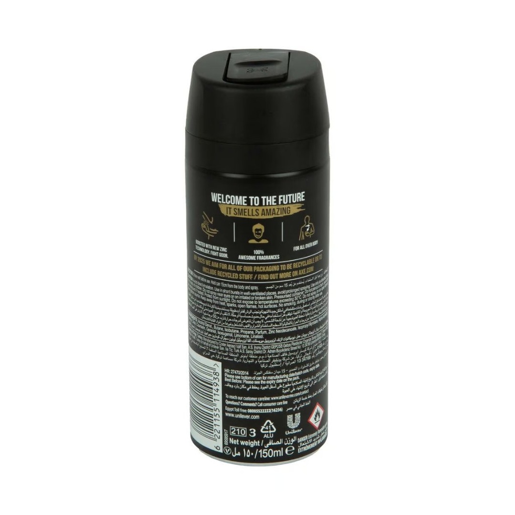 * Axe Deodorant Gold Temptation Body Spray, 150ml