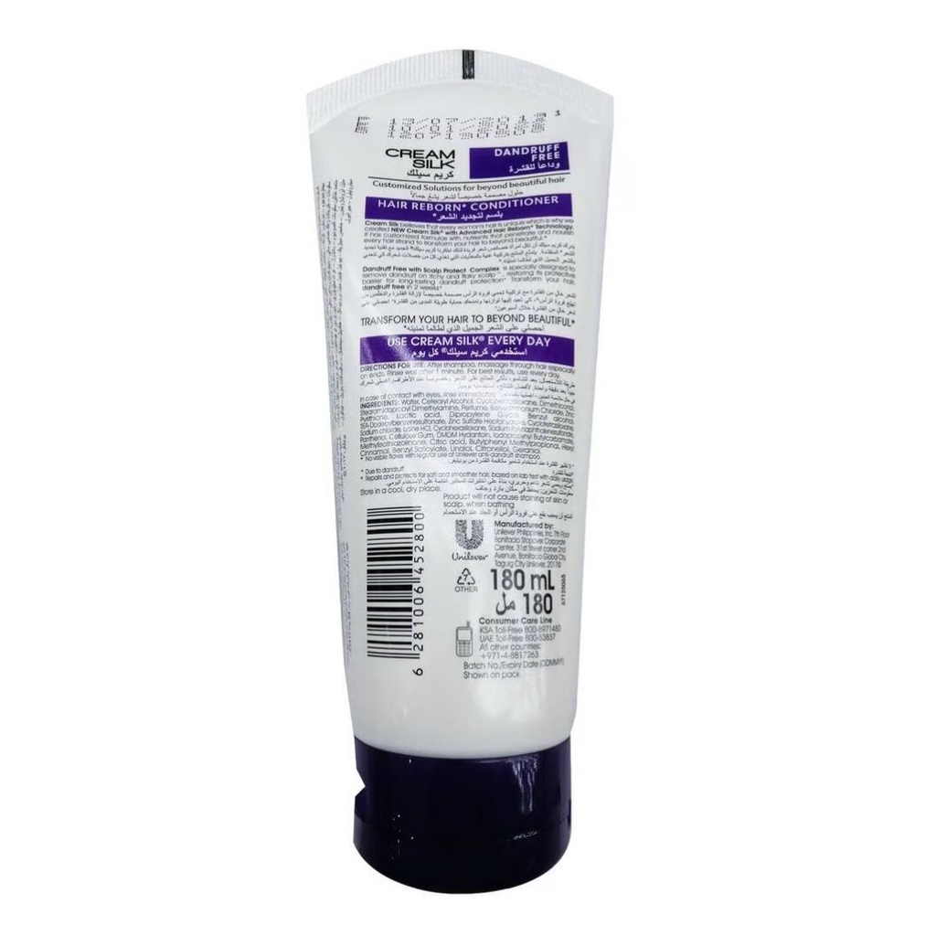 * Cream Silk Dandruff Free Conditioner, 180ml
