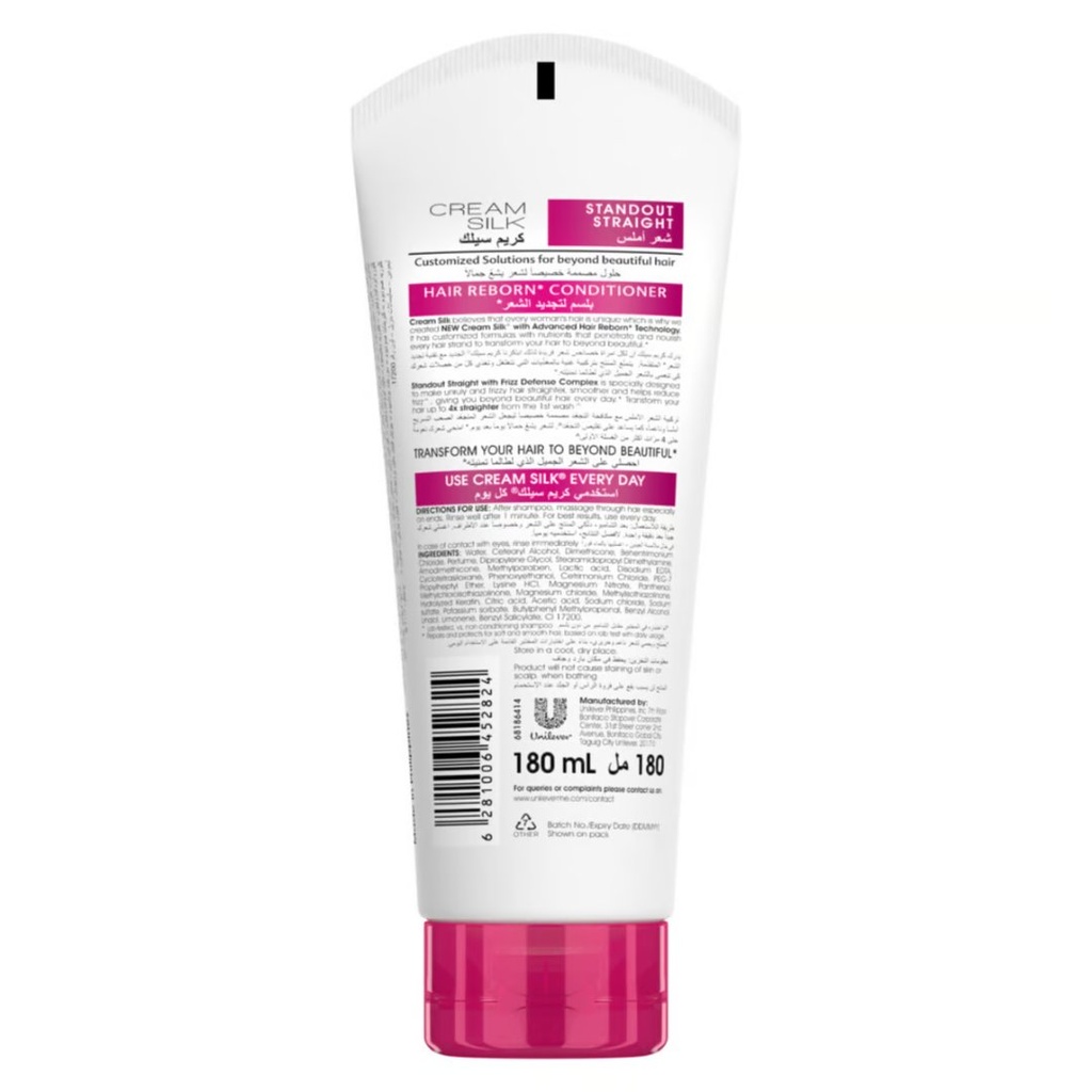 * Cream Silk Standout Straight Conditioner, 180ml