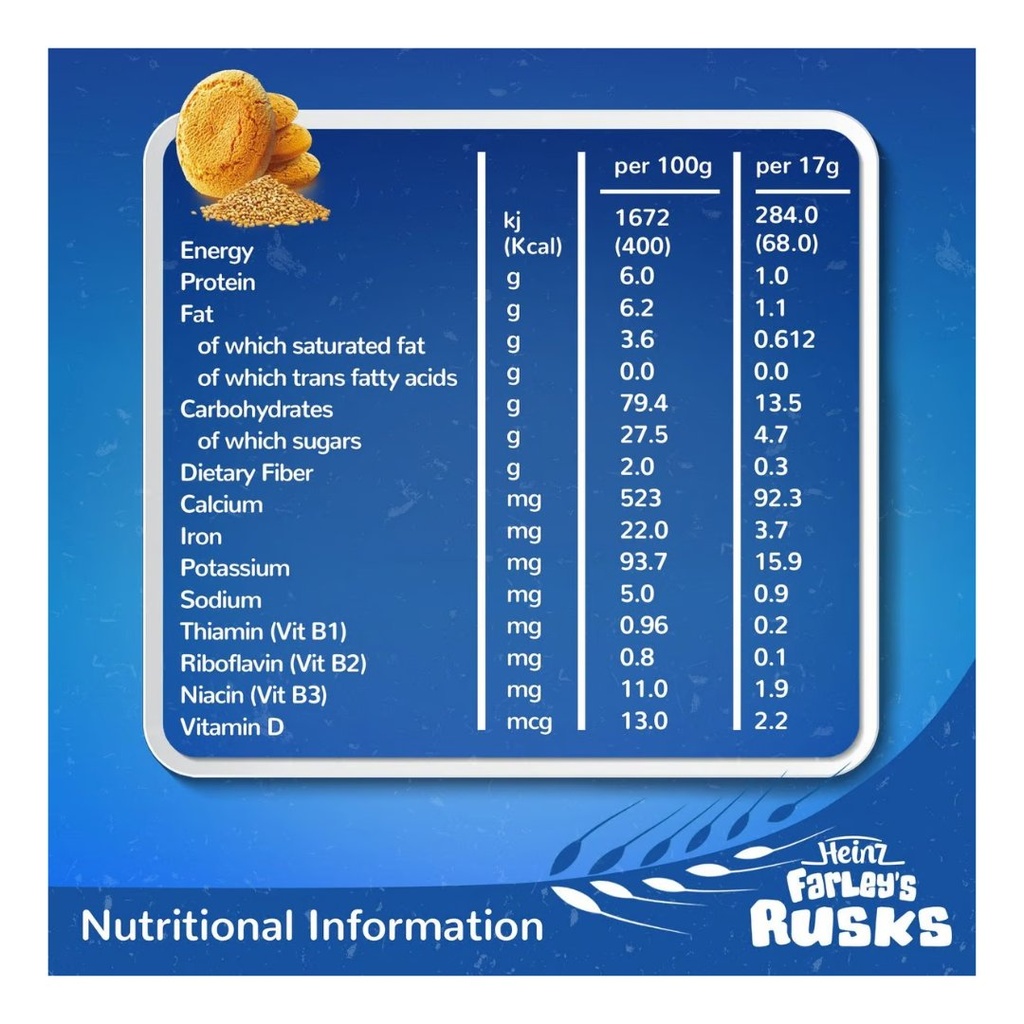 * FARLYS RUSK ORIGINAL 150G