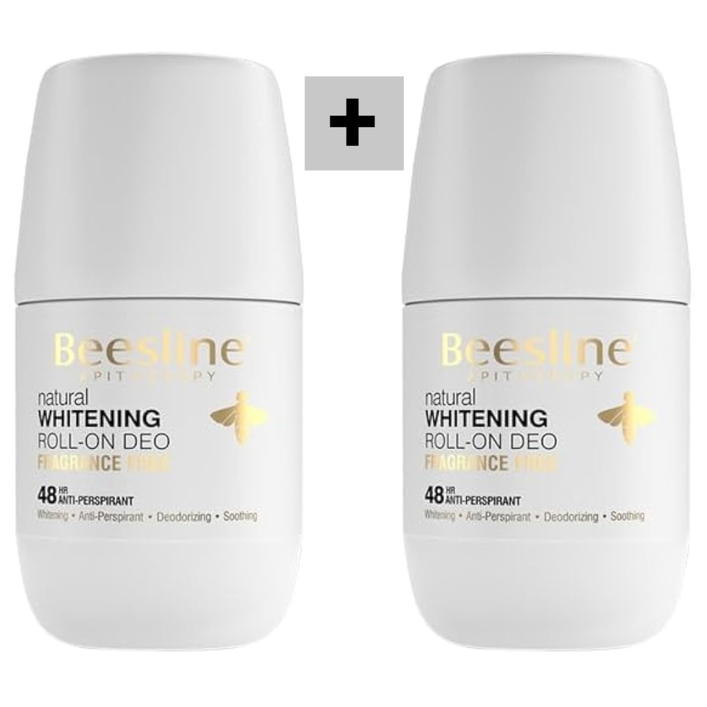 Beesline Roll On Natural Fragrance Free, 50ml - (1+1) FREE