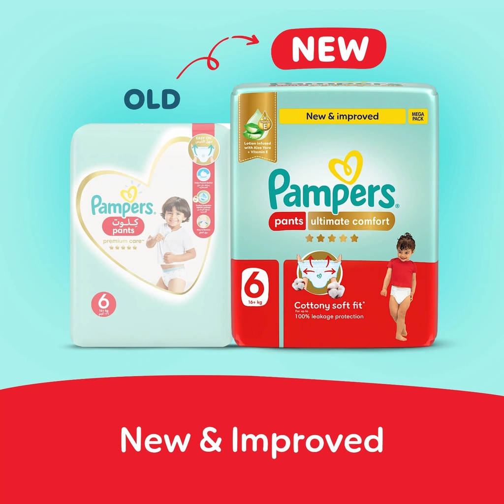 Pampers Pants Giant Pack Size 6, 34's