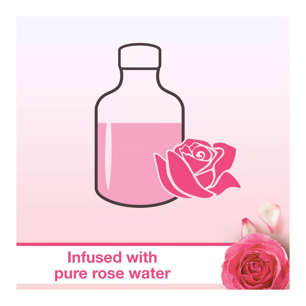 * Johnson's Rose Water Micellar Wipes, 25's