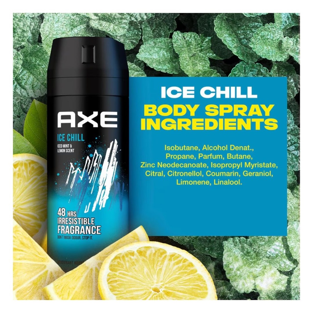 * Axe Deodorant Ice Chill Body Spray, 150ml