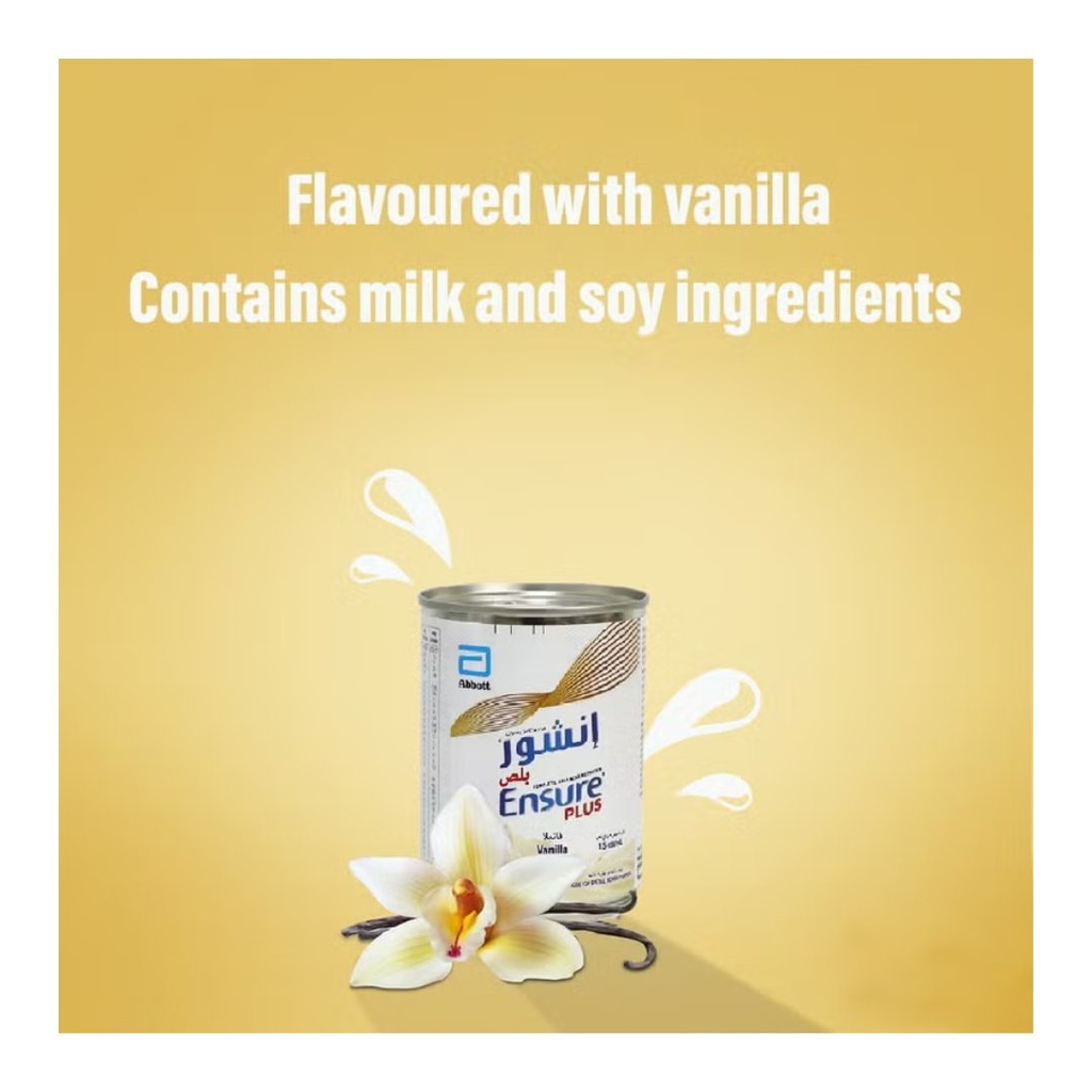 * Ensure Plus Liquid Vanilla Can, 250ml