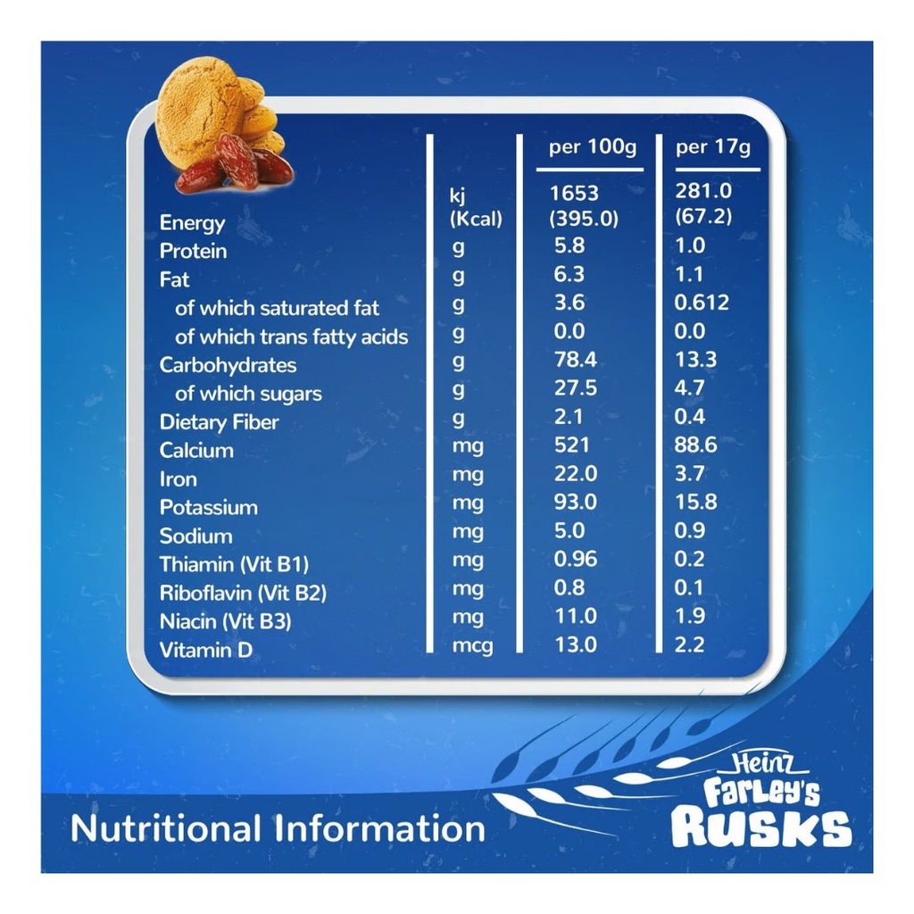 * FARLEYS RUSK DATE 150G