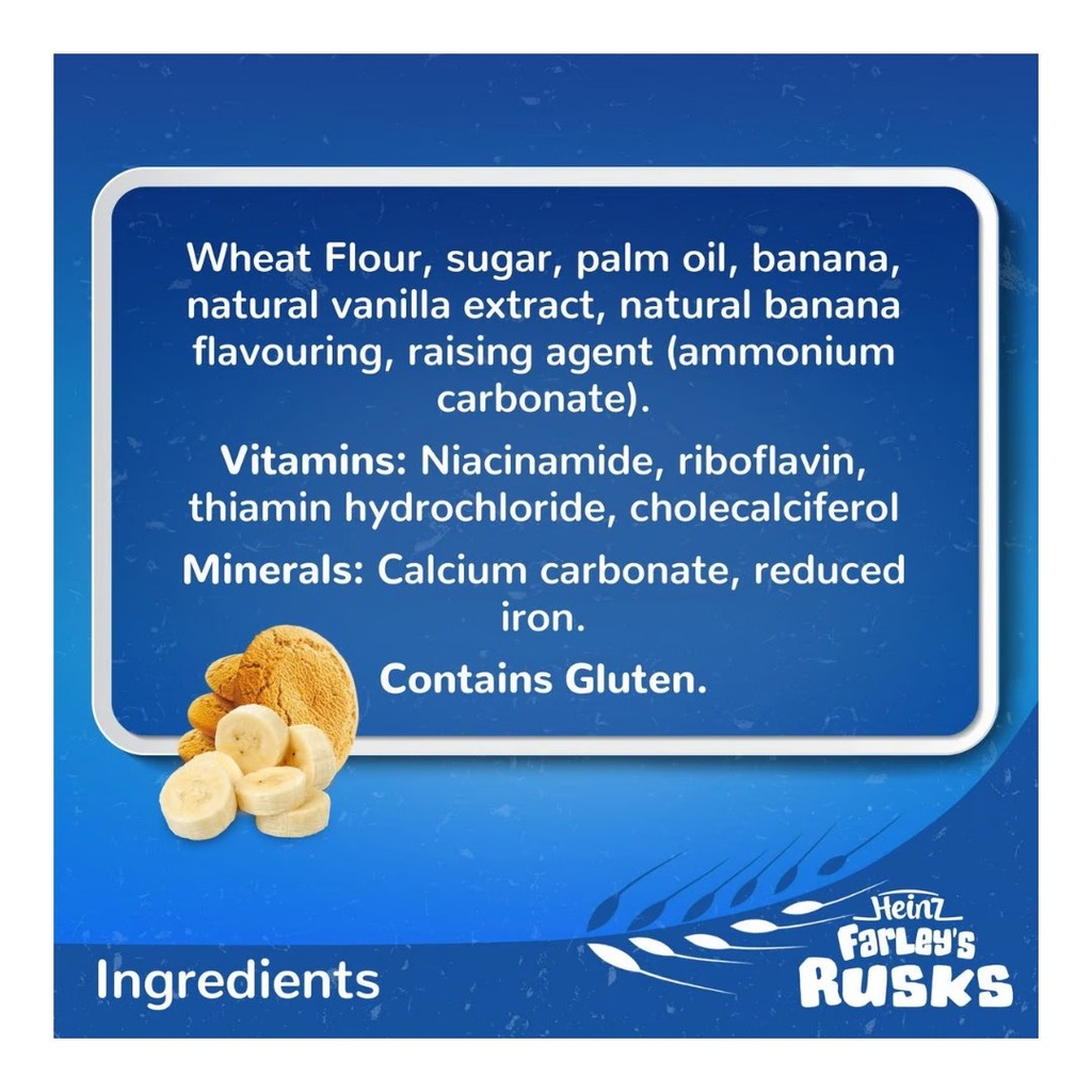 * FARLYS RUSK BANANA 150G
