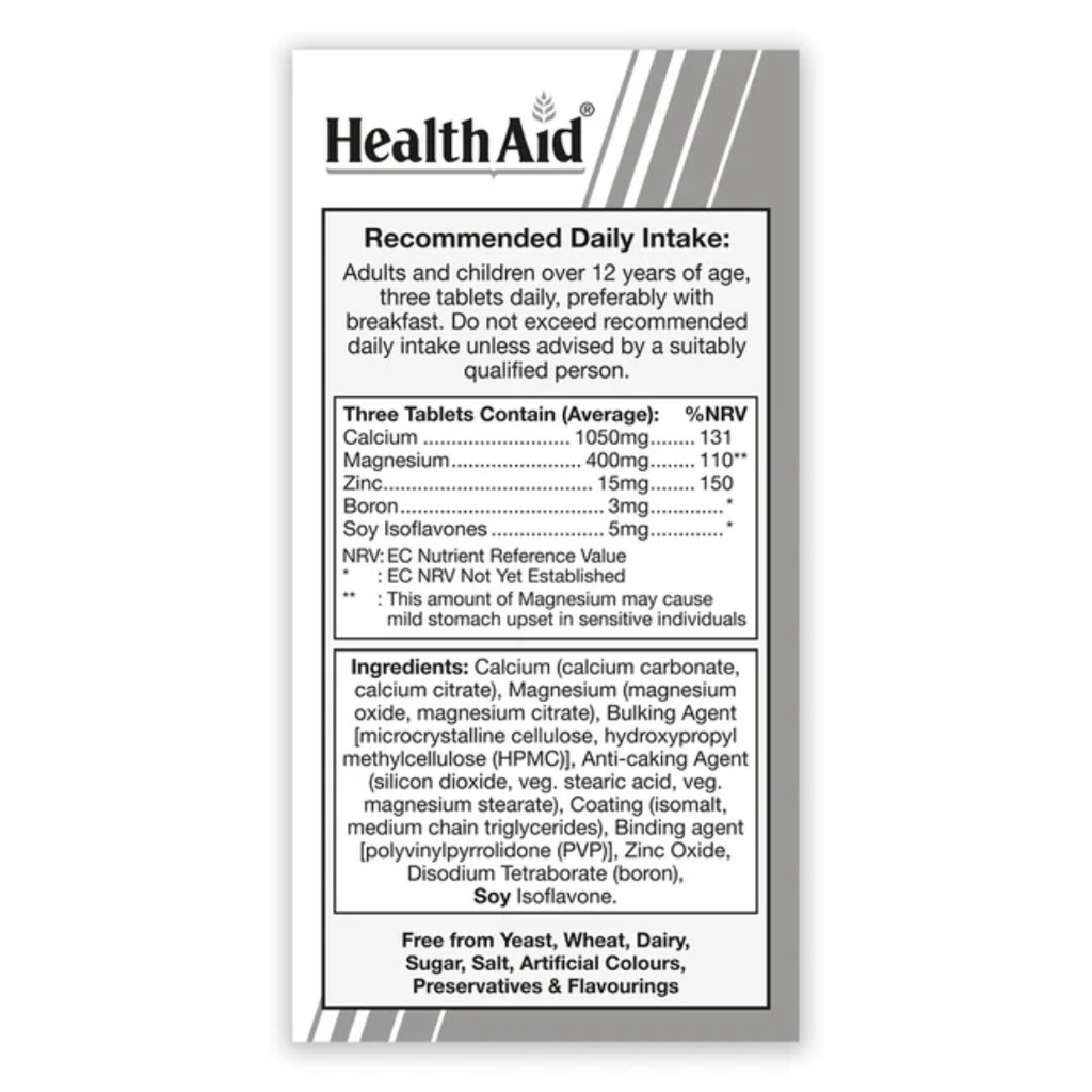 * Healthaid Calmagzinc Vegetable Tablets, 90's