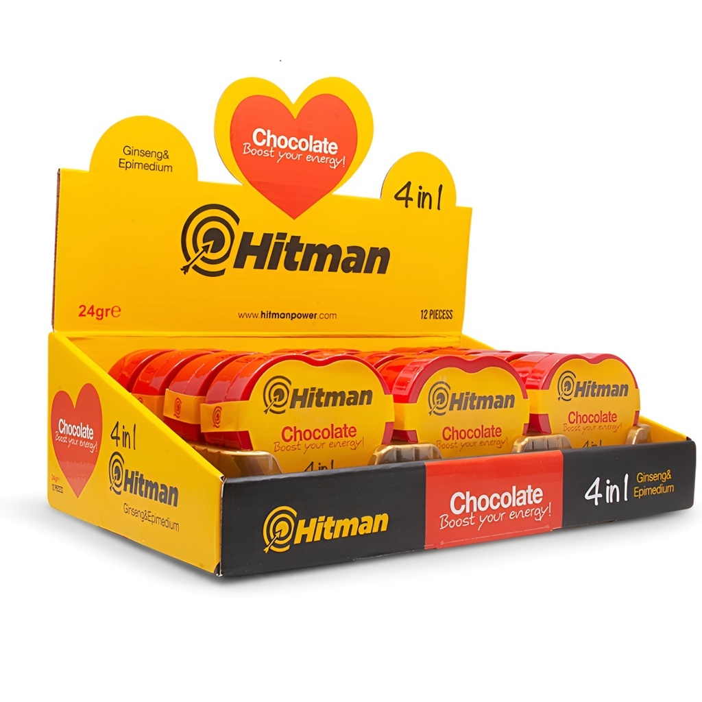 * Hitman Chocolate Boost Energy Bar, 24g - New
